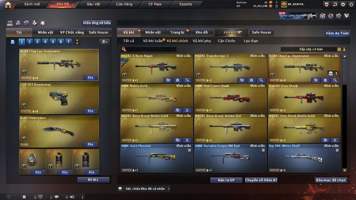 shop acc cf uy tin gia re